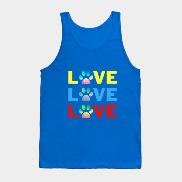 Love for Pets Tank Top by PositiveInfluencerJ9